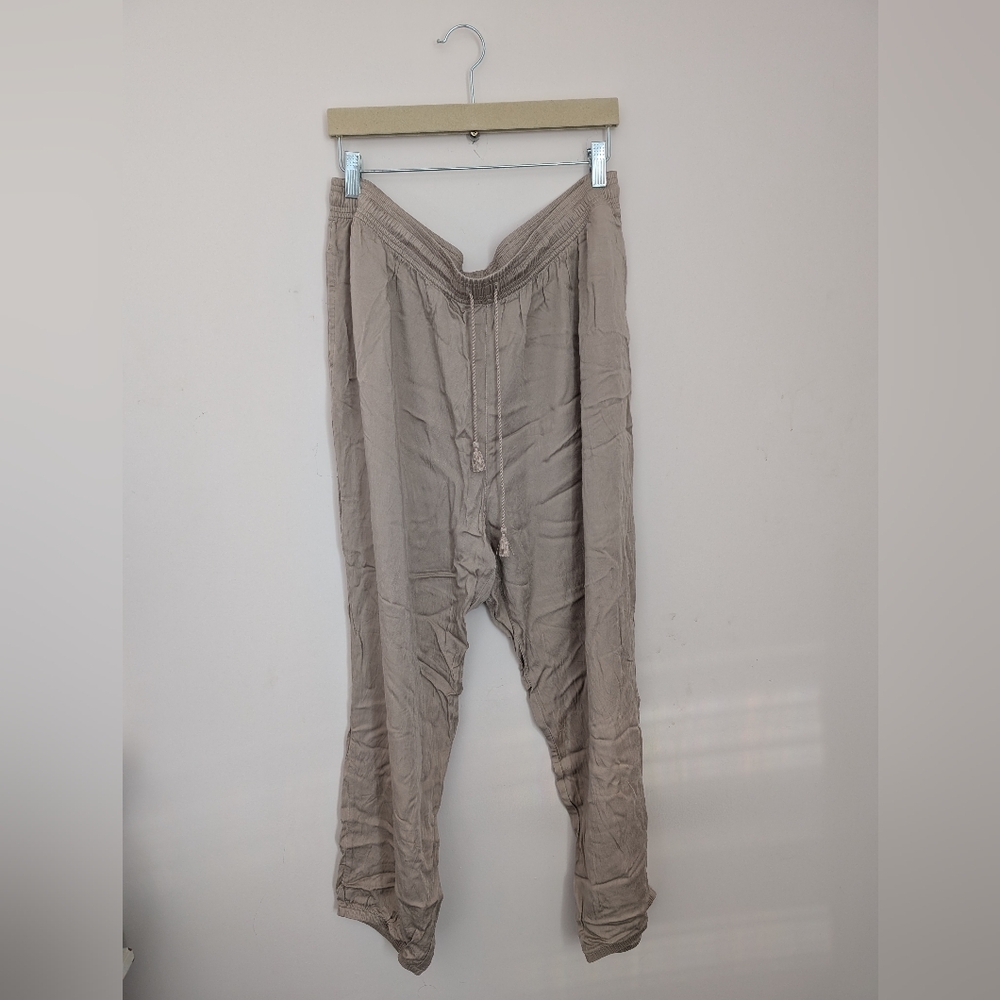 Taupe flowy jogger pants
